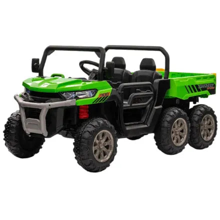 24v 6-Wheel Gator Two Seat Ride-On Electric Vehicle with Tipping Feature