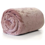 Enzo Fleece Throw Old Pink