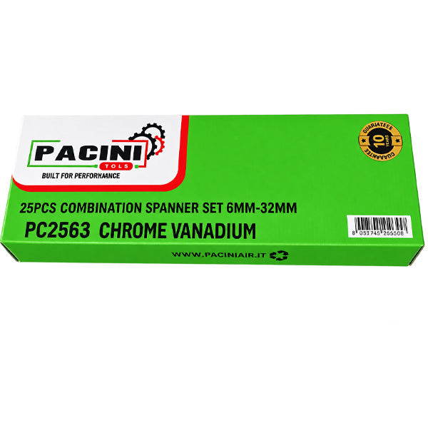 Pacini 25 Piece Combination Spanner/Wrench Set 6mm - 32mm