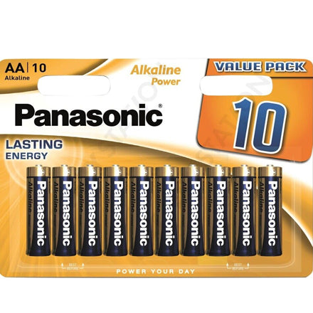 Panasonic Alkaline AA 10 Pack