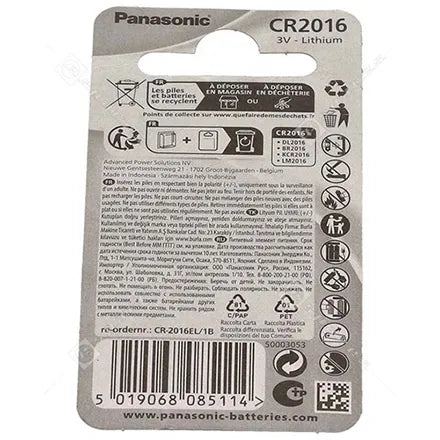 Panasonic Button Battery CR2016