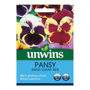 Unwins Pansy Swiss Giant Mix