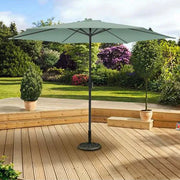 Parasol Aluminium 3m Crank and Tilt Mint Green
