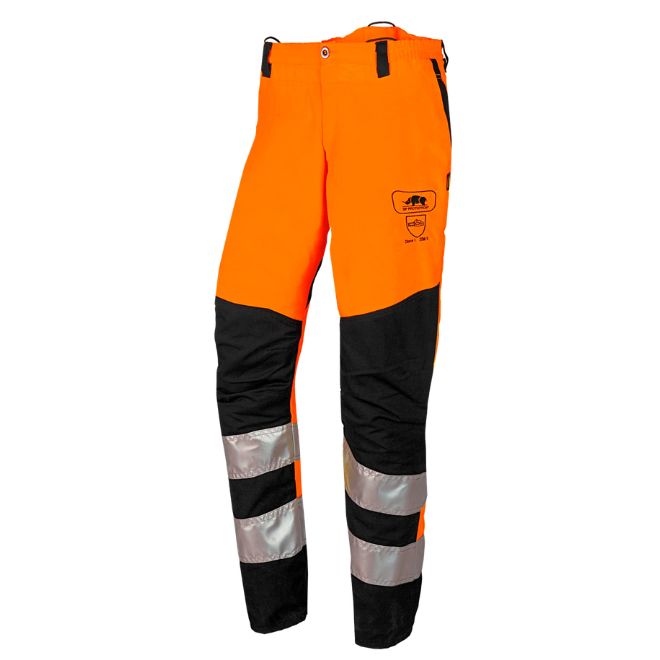 SIP Protection BasePro Perthus Flash Hi-Vis Trousers - Orange/Black - 2XL