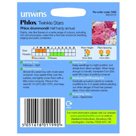 Unwins Phlox Twinkle Stars