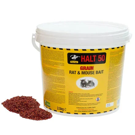 Halt 50 Pied Piper Rat & Mouse Bait Grain 2.5kg