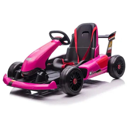 24V Kids' Electric Pink Drift-Kart