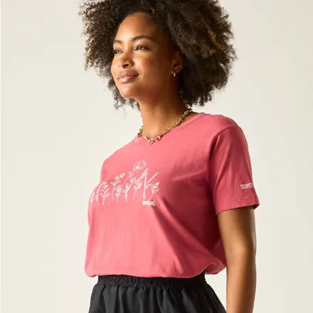 Regatta Women's Filandra VX T-Shirt Rose Floral Meadow 18