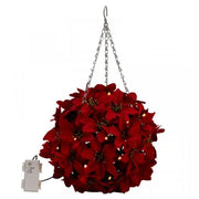 30cm Poinsettia Ball with Lights