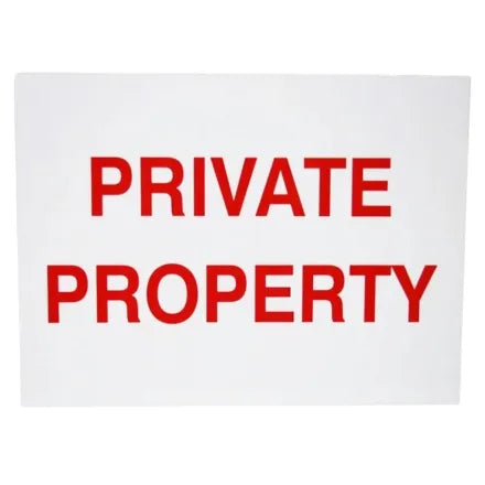Private Property Sign