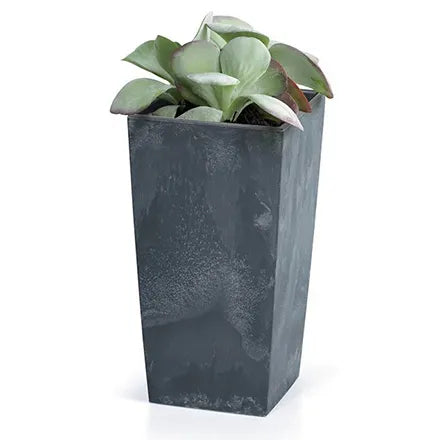 Prosperplast Urbi Square Beton Effect Planter 195mm Anthracite