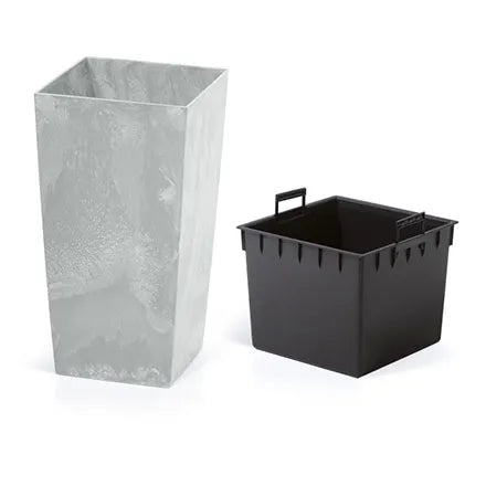 Prosperplast Urbi Square Beton Effect Planter 195mm Concrete