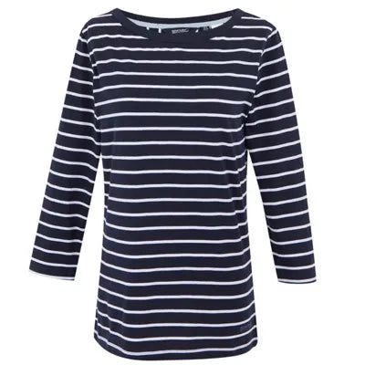 Regatta Women’s Bayletta Short Sleeve T-Shirt Navy/White 18