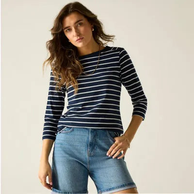 Regatta Women’s Bayletta Short Sleeve T-Shirt Navy/White 18