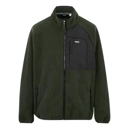 Regatta Men's Frankie Borg Full Zip Fleece Dark Khaki XXL