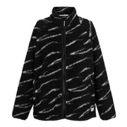 Regatta Women's Frankie Borg Full Zip Fleece Black Light Vanilla Abstract Print