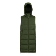 Regatta Women's Ganella Quilted Longline Gilet Dark Khaki