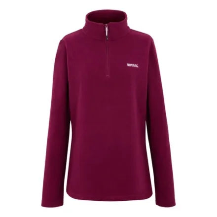 Regatta Women's Sweethart Lightweight Half-Zip Fleece Dark Pimento
