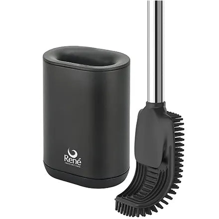 Rene Silicone Toilet Brush Black