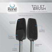 Rene Silicone Toilet Brush Stainless Steel
