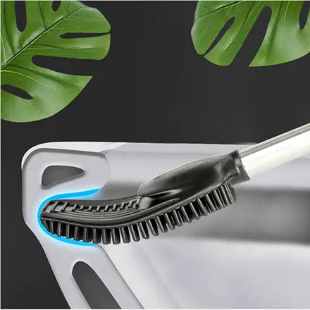 Rene Silicone Toilet Brush White