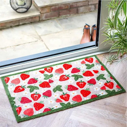 Strawberries Ritzy Rug 45X75cm