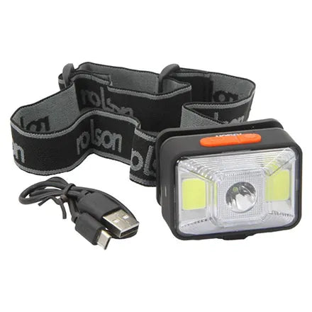 Rolson Rechargeable Cob LED Headlamp