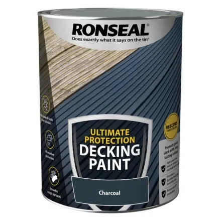 Ronseal Ultimate Protection Decking Paint Charcoal 5L