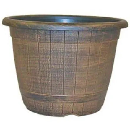 Rustico Barrel Planter 25cm