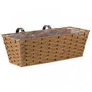 19in Bari Faux Rattan Planter in Sand
