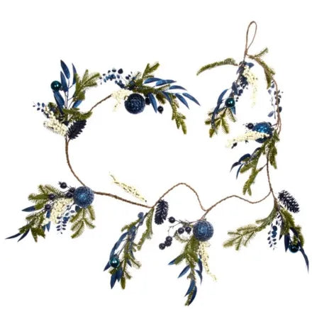 Sapphire Snow Garland 180cm