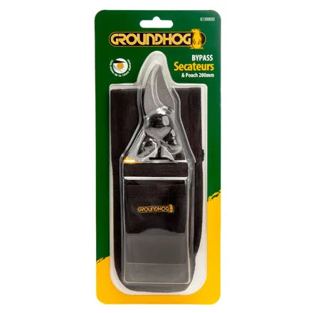 Groundhog Bypass Secateurs and Pouch G1300002