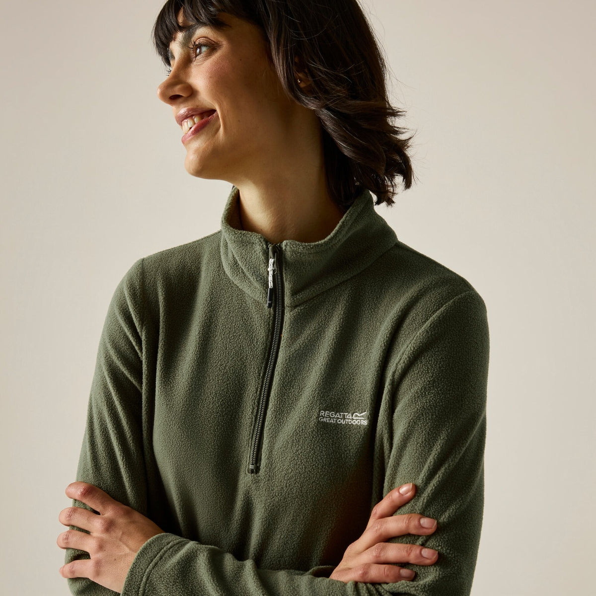 Regatta Women's Sweethart Lightweight Half-Zip Fleece Olive 20