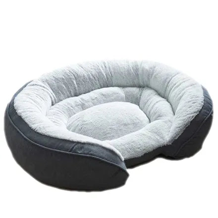 Grey Komfort Memory Foam Oval Bed