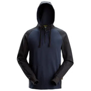 Snickers 2842 Two-Coloured Half-Zip Hoodie Navy \ Black 3XL