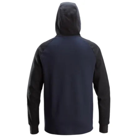 Snickers 2842 Two-Coloured Half-Zip Hoodie Navy \ Black