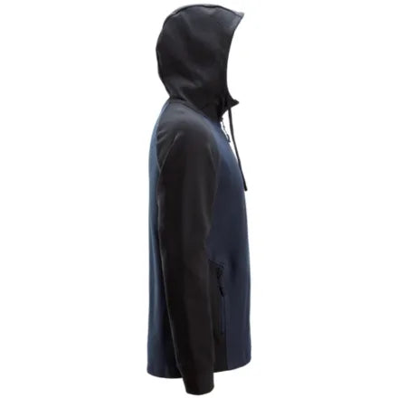 Snickers 2842 Two-Coloured Half-Zip Hoodie Navy \ Black 3XL
