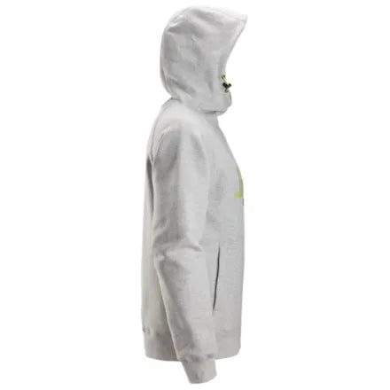 Snickers 2845 Logo Hoodie Grey Melange 3XL