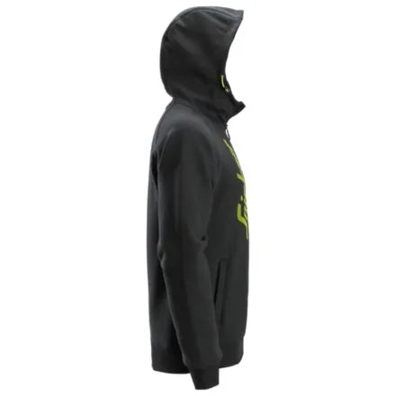 Snickers 2846 Logo Full-Zip Hoodie Black 3XL