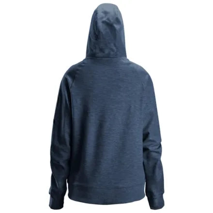 Snickers 2877 Women's Logo Full-Zip Hoodie Dark Navy Melange 2XL