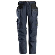 Snickers 6224 AllroundWork Canvas Stretch Work Trousers Holster Pockets Navy 39W x 35L (156)
