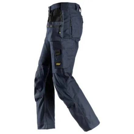 Snickers 6224 AllroundWork Canvas Stretch Work Trousers Holster Pockets Navy 39W x 35L (156)
