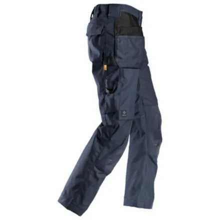 Snickers 6224 AllroundWork Canvas Stretch Work Trousers Holster Pockets Navy 39W x 35L (156)
