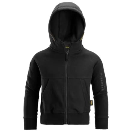 Snickers 7512 Junior Logo Full-Zip Hoodie Black