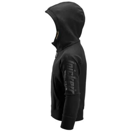 Snickers 7512 Junior Logo Full-Zip Hoodie Black 12 - 14 Years (158 / 164)