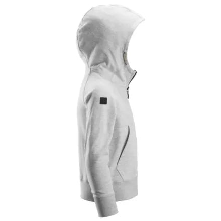 Snickers 7512 Junior Logo Full-Zip Hoodie Grey Melange 12 - 14 Years (158 / 164)
