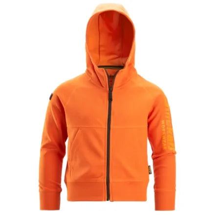 Snickers 7512 Junior Logo Full-Zip Hoodie Warm Orange 12 - 14 Years (158 / 164)