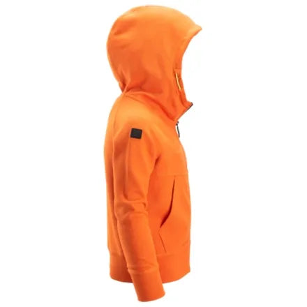 Snickers 7512 Junior Logo Full-Zip Hoodie Warm Orange 12 - 14 Years (158 / 164)