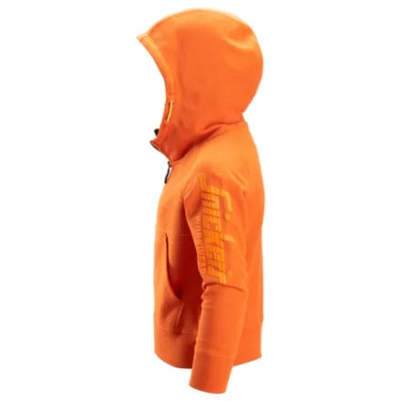 Snickers 7512 Junior Logo Full-Zip Hoodie Warm Orange 12 - 14 Years (158 / 164)