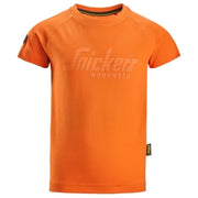 Snickers 7514 Junior Logo T-Shirt Warm Orange 12 - 14 Years (158 / 164)